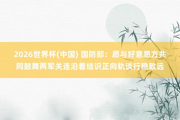 2026世界杯(中国) 国防部：愿与好意思方共同鼓舞两军关连沿着结识正向轨谈行稳致远