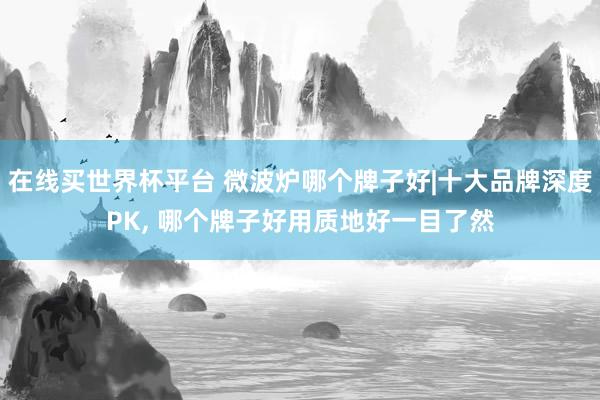 在线买世界杯平台 微波炉哪个牌子好|十大品牌深度PK， 哪个牌子好用质地好一目了然