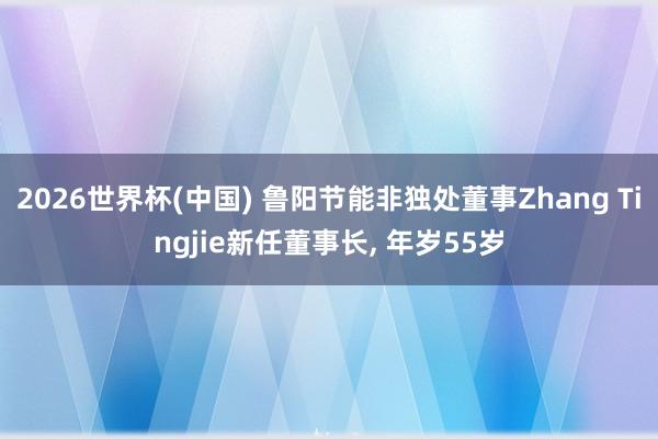 2026世界杯(中国) 鲁阳节能非独处董事Zhang Tingjie新任董事长， 年岁55岁