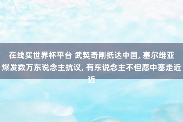 在线买世界杯平台 武契奇刚抵达中国， 塞尔维亚爆发数万东说念主抗议， 有东说念主不但愿中塞走近