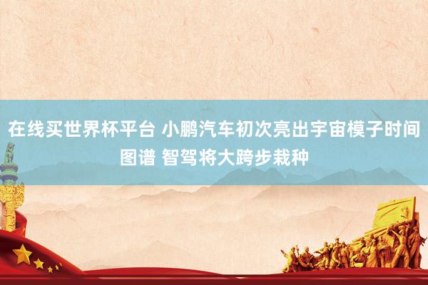 在线买世界杯平台 小鹏汽车初次亮出宇宙模子时间图谱 智驾将大跨步栽种